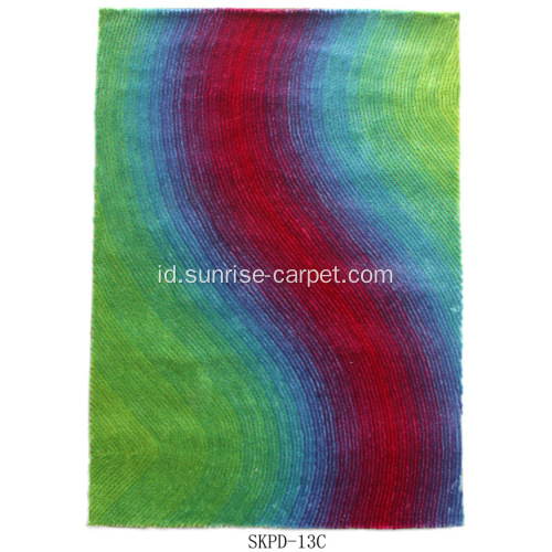 Rainbow Silk Shaggy dengan Blading Design